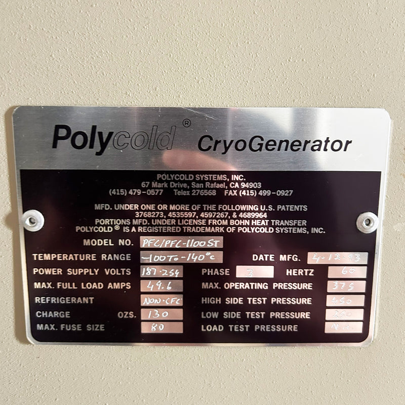 Polycold PFC 1100 ST Cryochiller