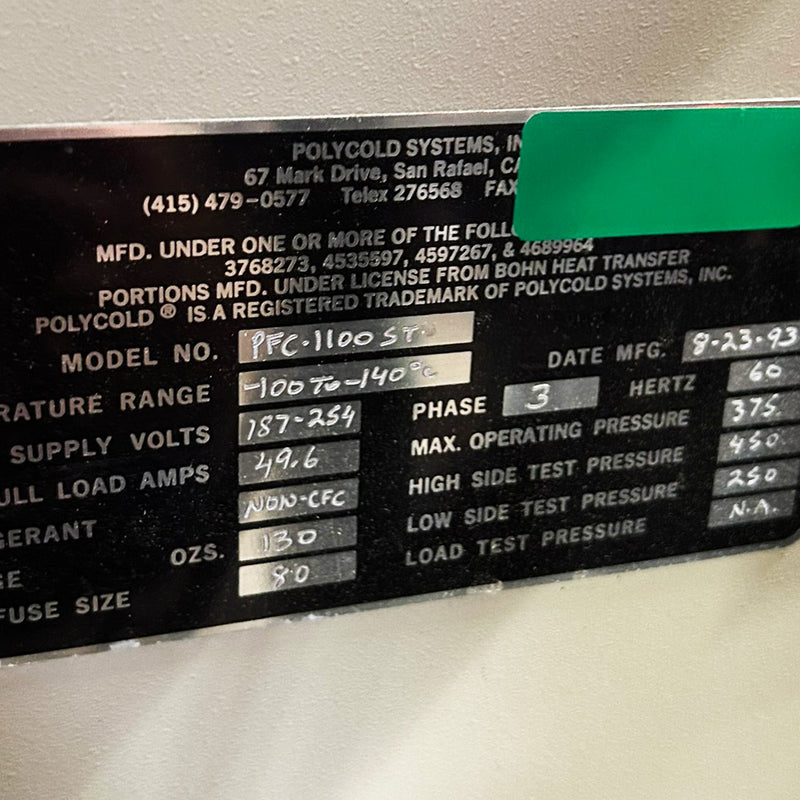 Polycold PFC 1100 ST Cryochiller