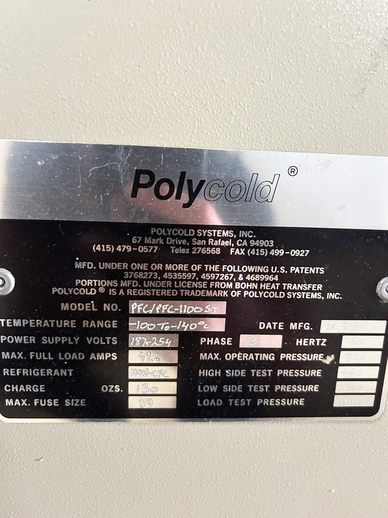 Polycold PFC 1100 ST Cryochiller