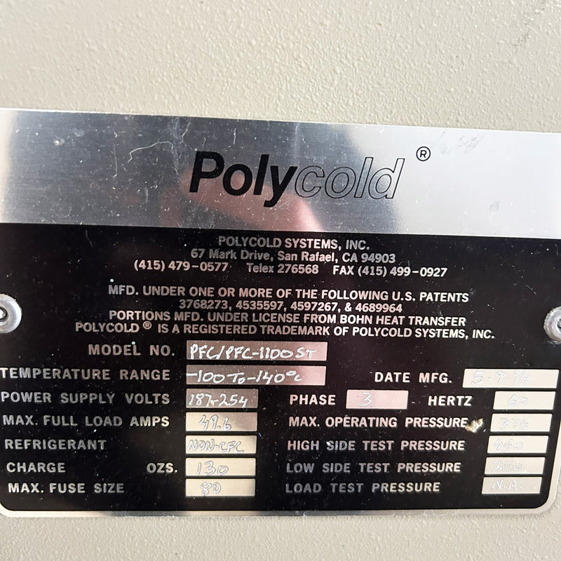 Polycold PFC 1100 ST Cryochiller