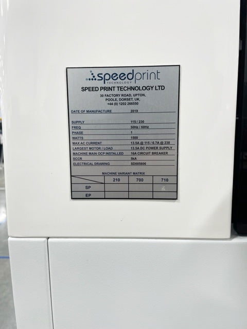 Speed Print SP 710 AVI Automatic Inline Screen Printer