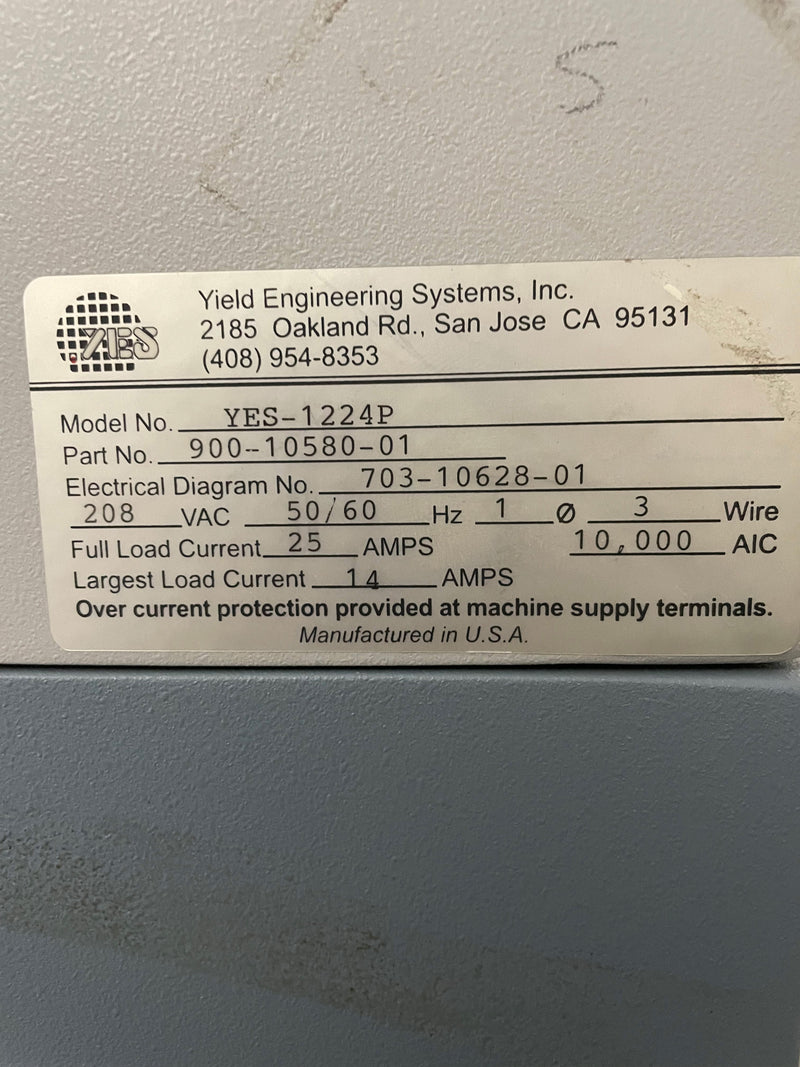Yes 1224 P CVD (Chemical Vapor Deposition)