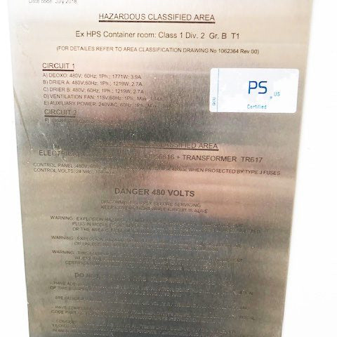 Hydrogenics Hydrogen Purifier