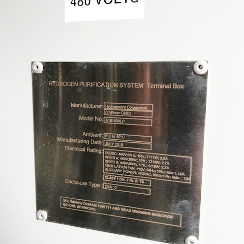 Hydrogenics Hydrogen Purifier