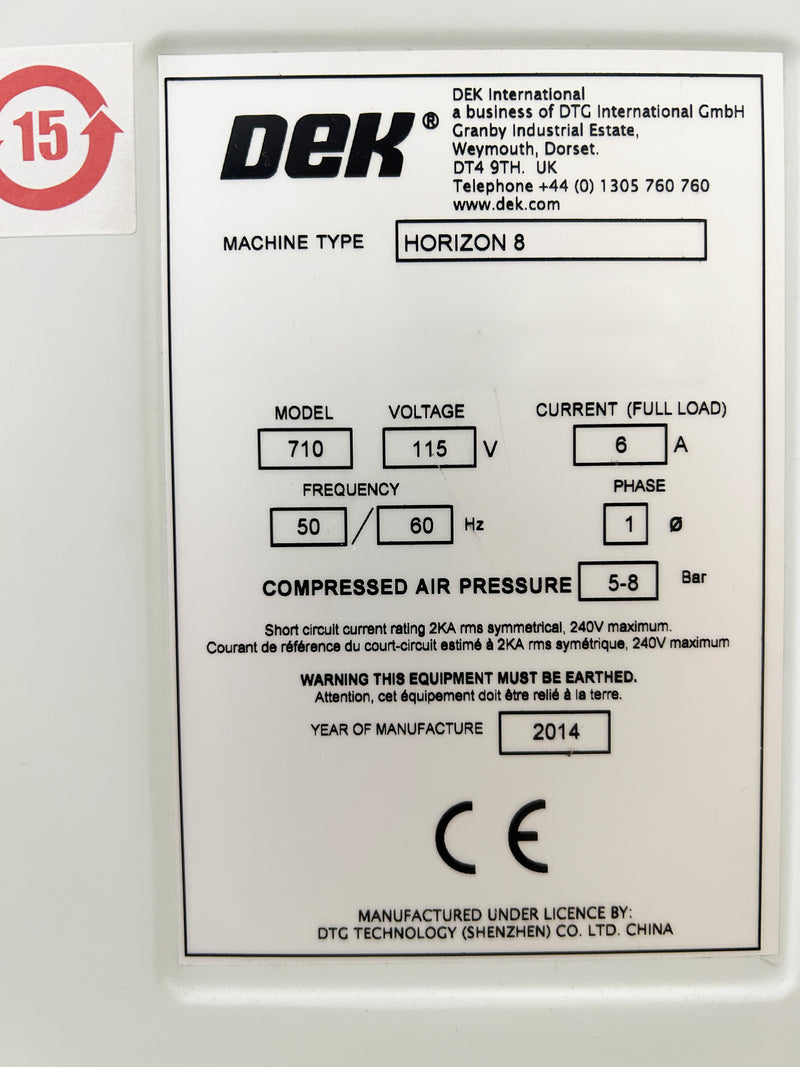 Dek Horizon 8 Printer