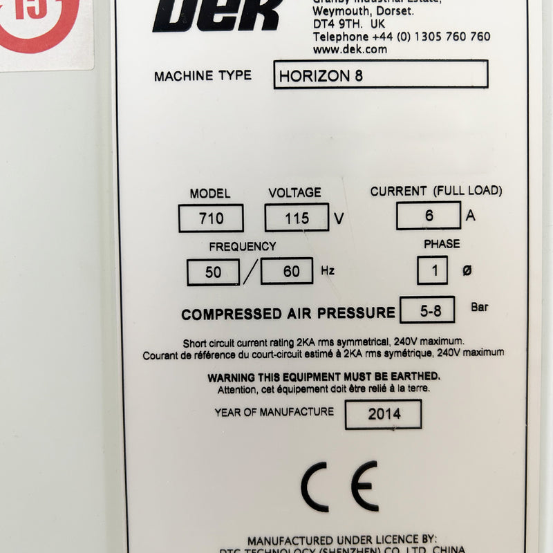 Dek Horizon 8 Printer