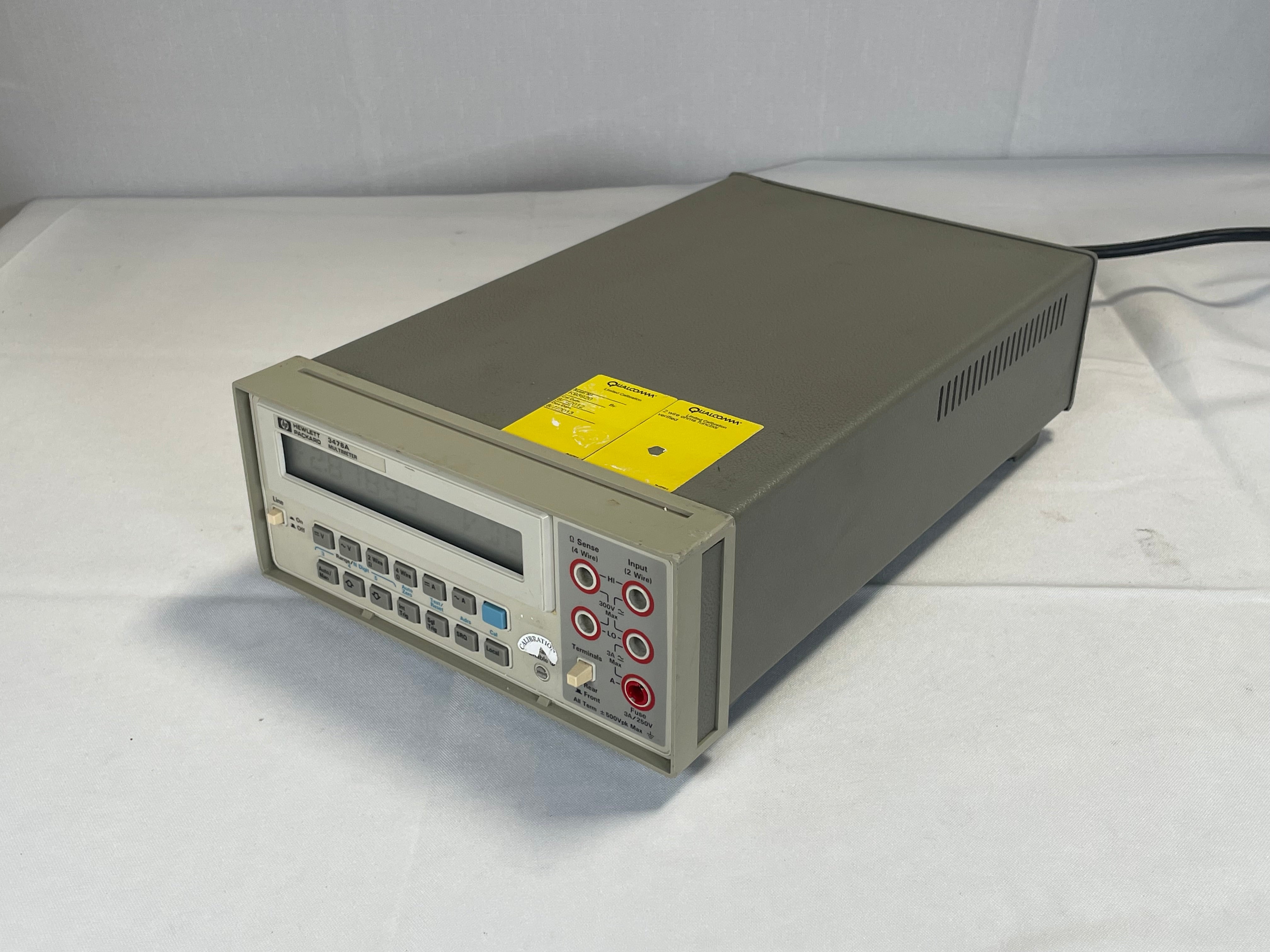 Agilent 3478 A Multimeter – Bridge Tronic Global