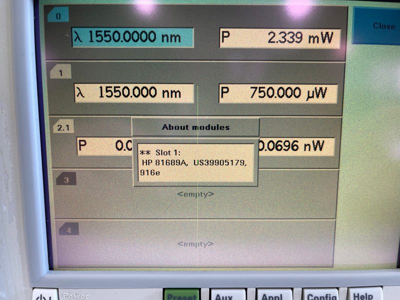 Agilent 81689 A Compact Tunable Laser
