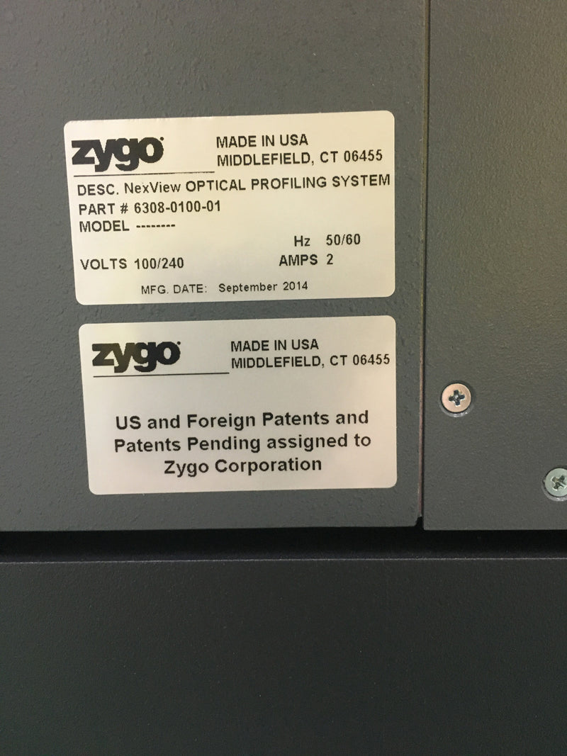 Zygo Nexview NX 2 Optical Surface Profilometer