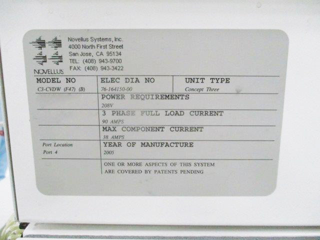 Lam / Novellus Concept Three Altus Etcher