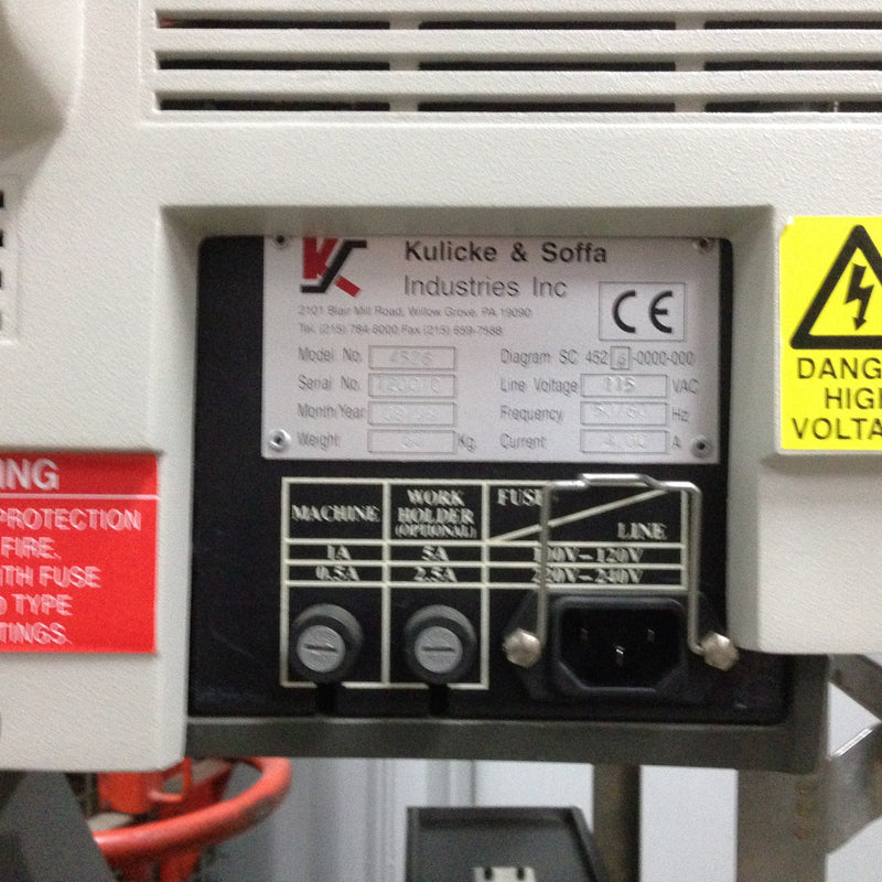 K&S 4526 Manual Wedge Bonder