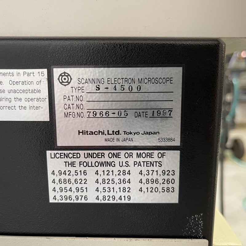Hitachi S 4500 II SEM (Scanning Electron Microscope)