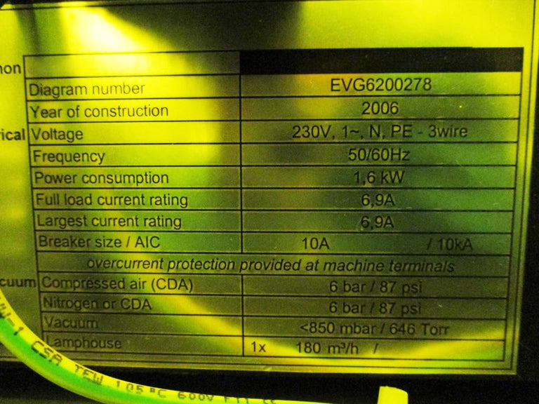 EVG 620 Mask Aligner