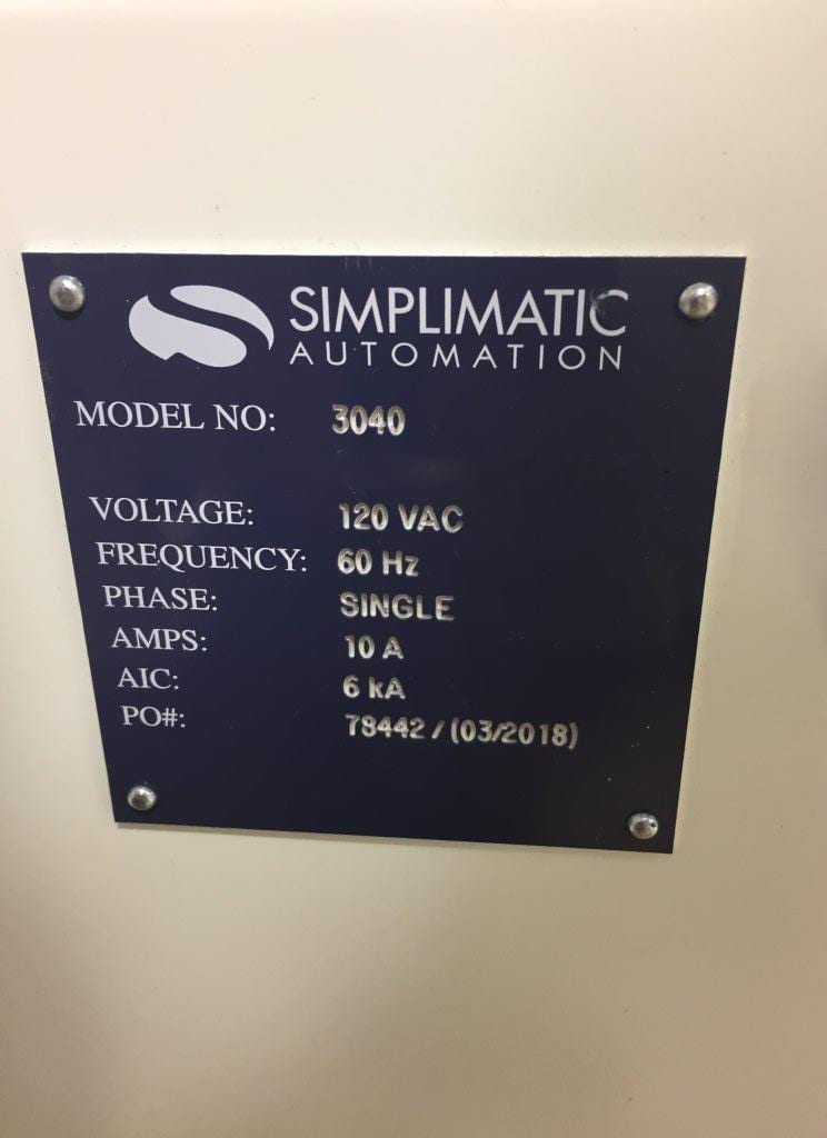 Simplimatic 3040
