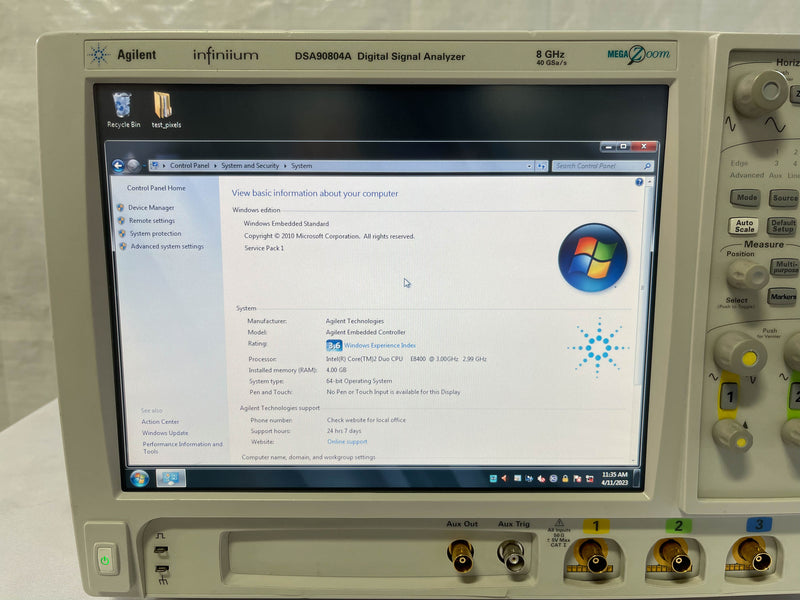 Agilent Infiniium DSA 90804 A Digital Signal Analyzer