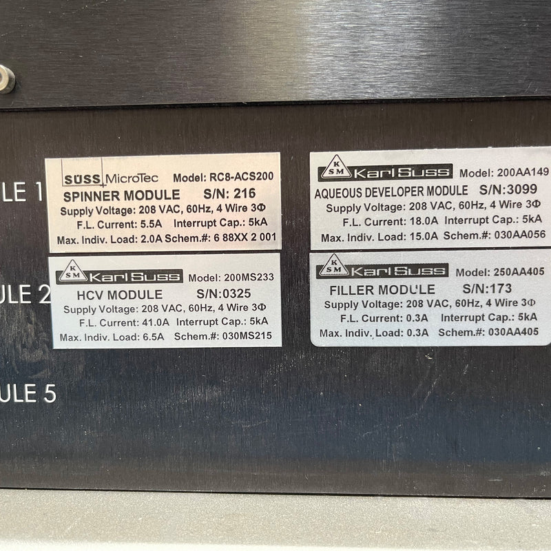 SUSS ACS 200 Coater / Developer