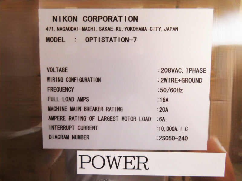 Nikon Optistation 7