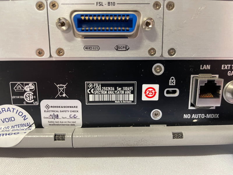 Rohde & Schwarz FSL 6 Spectrum Analyzer