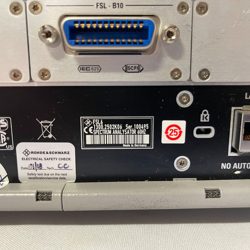Rohde & Schwarz FSL 6 Spectrum Analyzer