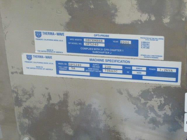 KLA / Therma-wave OP 5240 Film Thickness Measurement