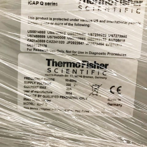 Thermo Fisher Scientific iCAP Q ICP-MS (Inductively Coupled Plasma - Mass Spectrometer)