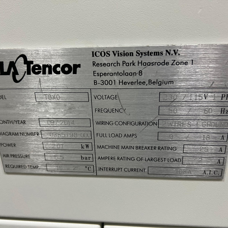 KLA / ICOS T 830 Component Inspector