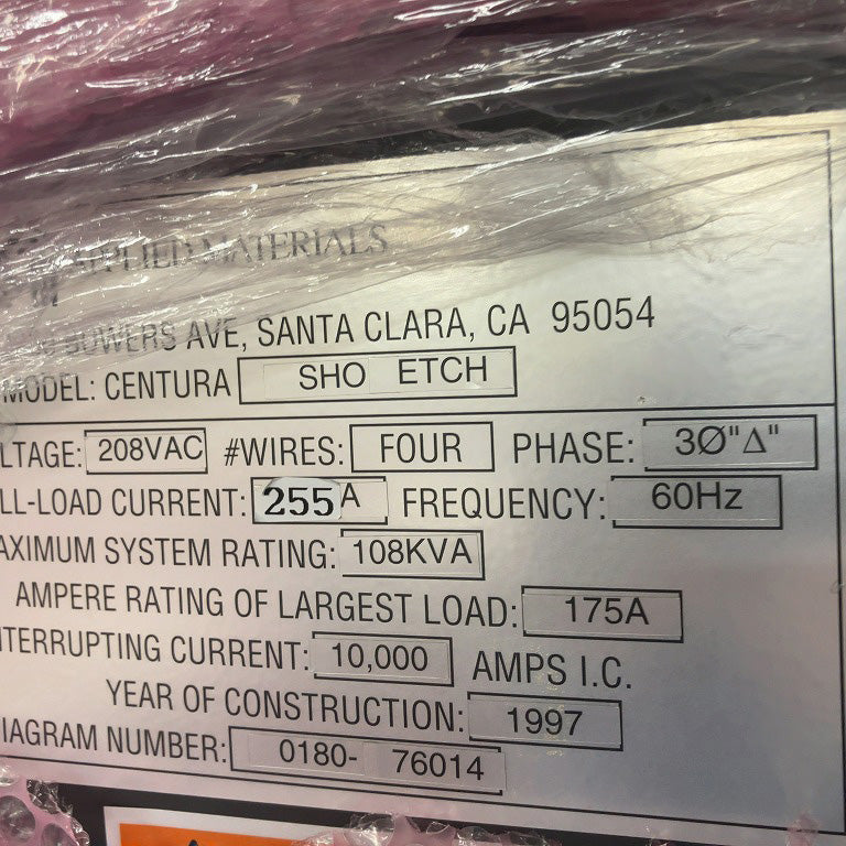 Applied Materials Centura 5200 MXP+ Plasma Etcher