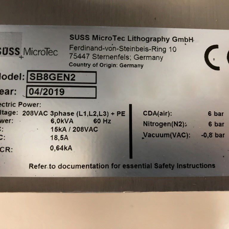 SUSS SB 8 E Bonder