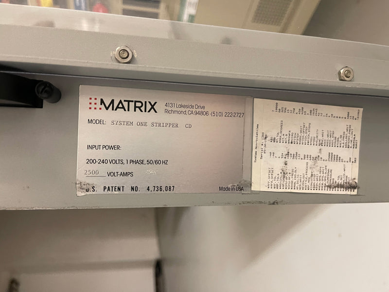 Matrix 105 Plasma Asher