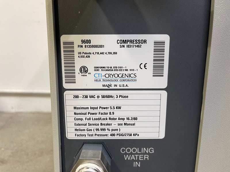 CTI 9600 Cryo Compressor
