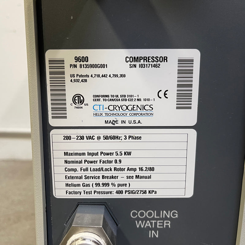 CTI 9600 Cryo Compressor