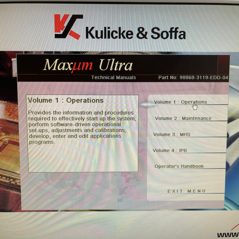 K&S Maxum Ultra Wire Bonder