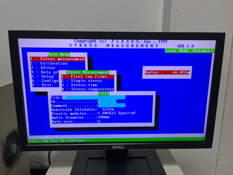 KLA Flexus F 2320 I Stress Measurement System