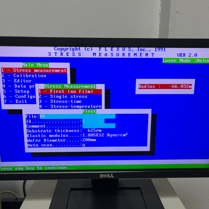 KLA Flexus F 2320 I Stress Measurement System