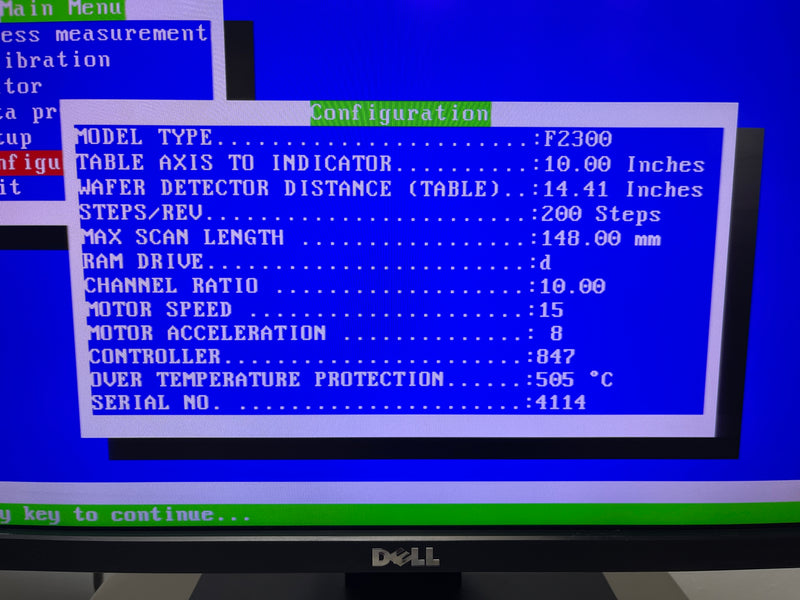 KLA Flexus F 2320 I Stress Measurement System