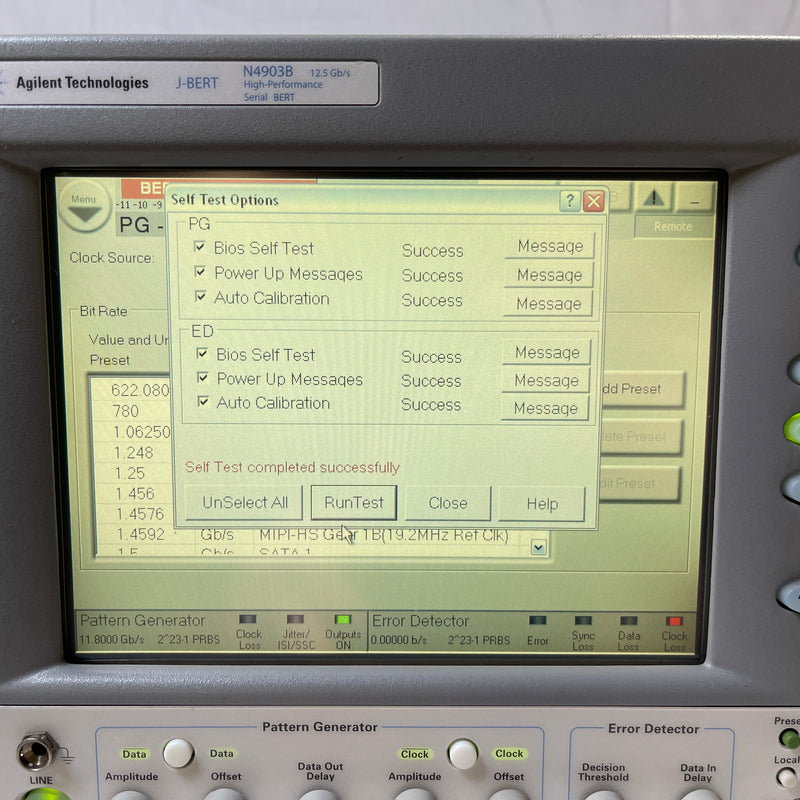 Agilent N 4903 B J-BERT High Performance Serial BERT 12.5 Gb/s