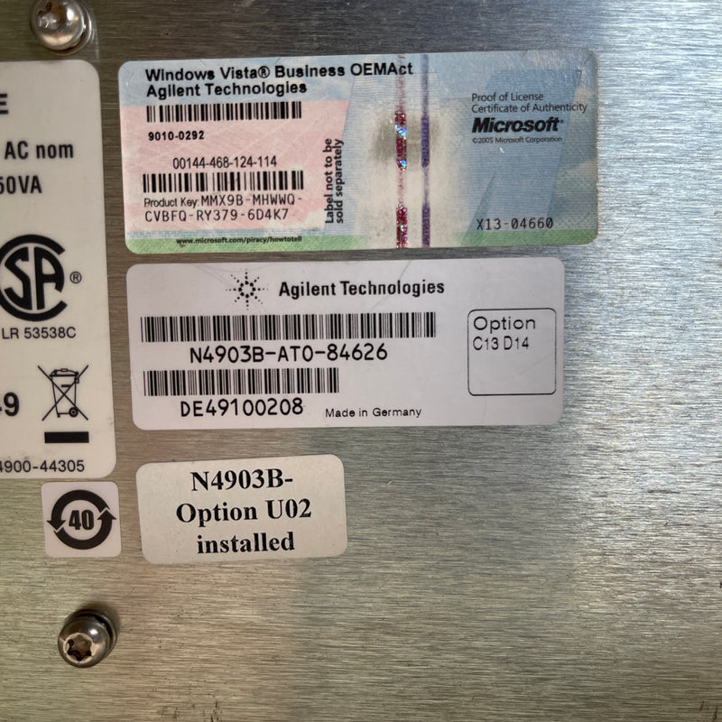 Agilent N 4903 B J-BERT High Performance Serial BERT 12.5 Gb/s