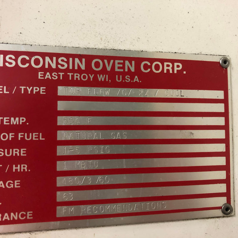 Wisconsin Oven Top Flow Oven