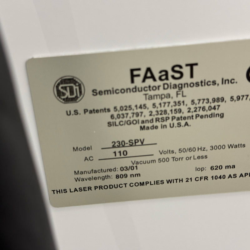 SDI FAaST 230 USPV SPV Measurement System