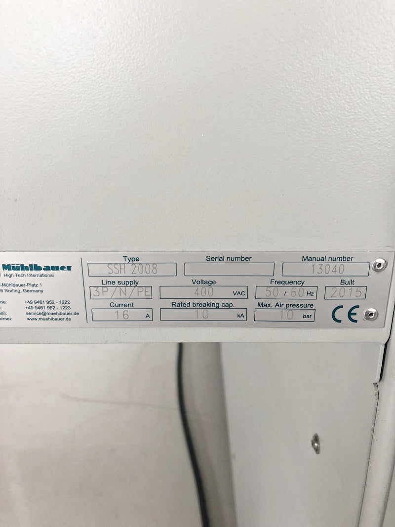 Muhlbauer SSH 2008 Application Machine