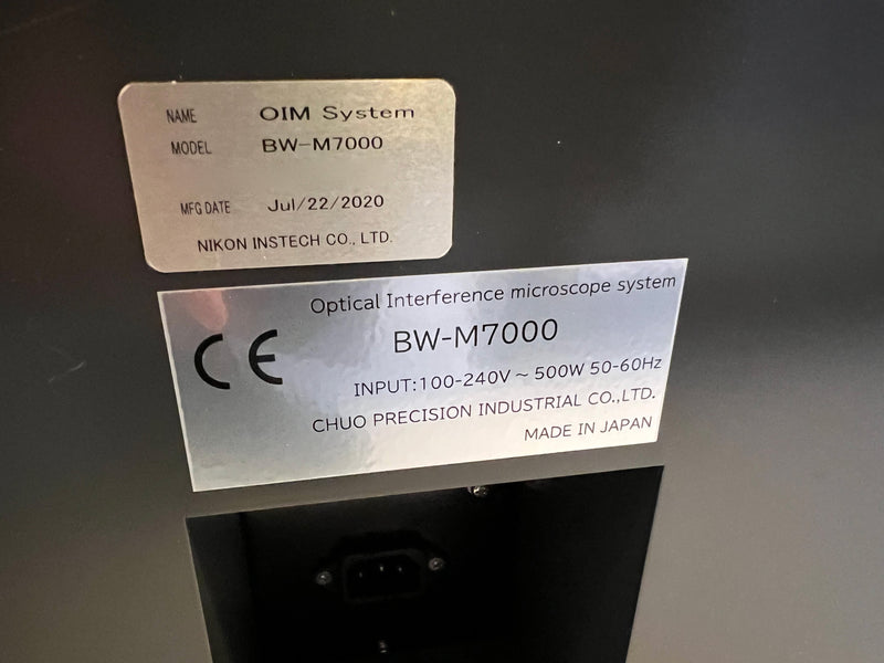Nikon BW M 7000 Optical Interference Microscope System
