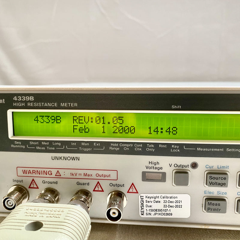 Keysight / Agilent 4339 B High Resistance Meter