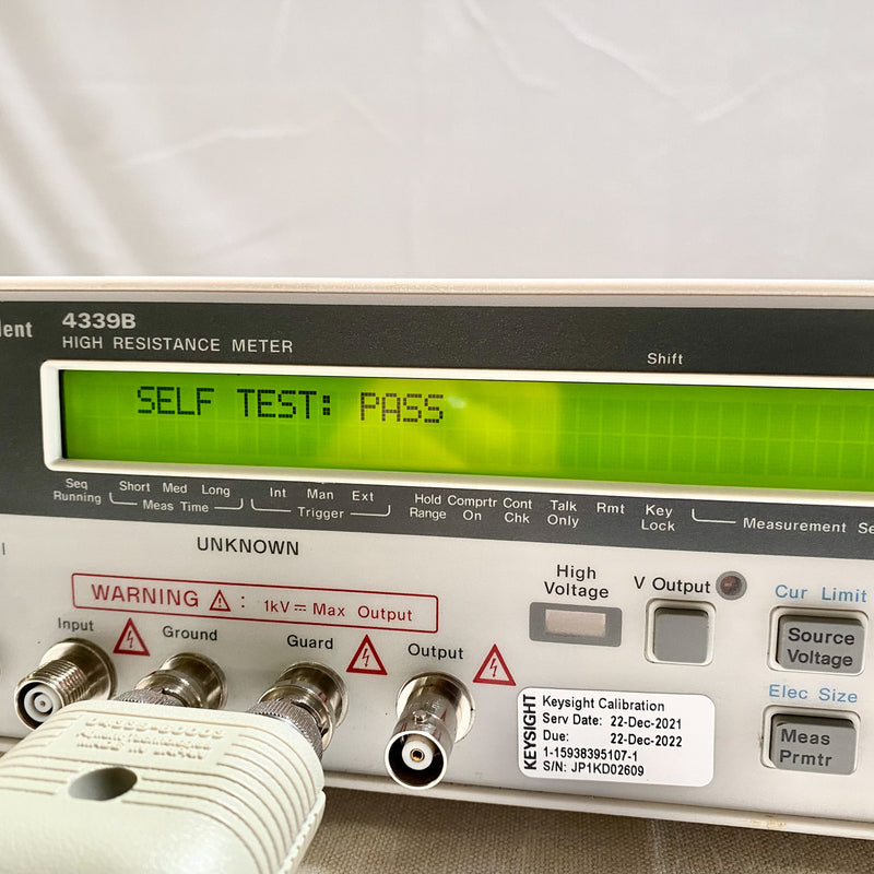 Keysight / Agilent 4339 B High Resistance Meter