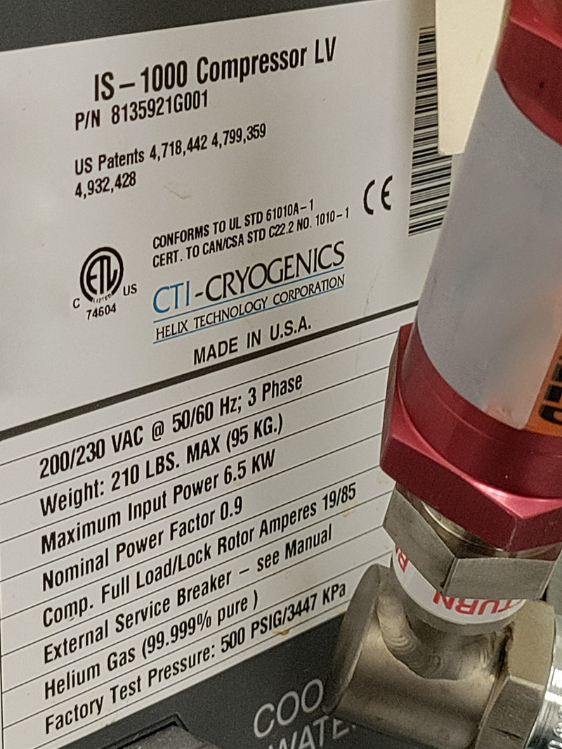 CTI IS 1000 Compressor