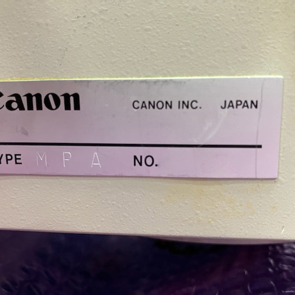 Canon MPA 600 FA Mask Aligner