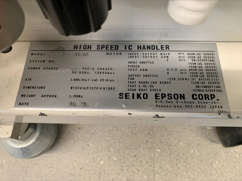 Seiko / Epson TR 60 High Speed IC Handler