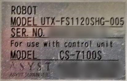 Asyst CS-7100 S Robot
