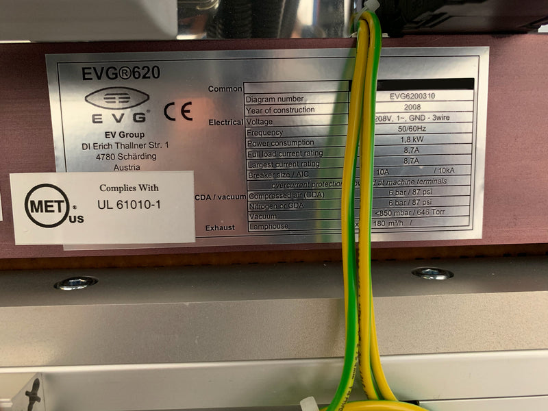 EVG 620 Mask Aligner