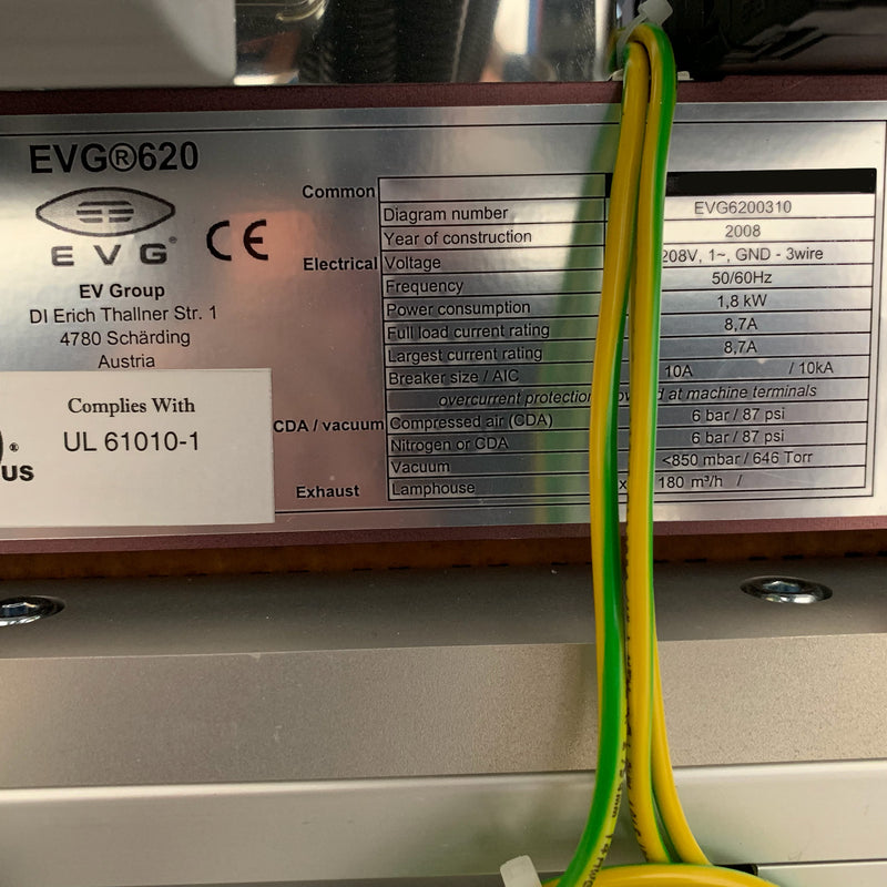 EVG 620 Mask Aligner