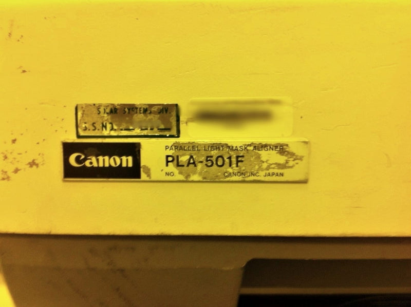 Canon PLA 501 F Mask Aligner